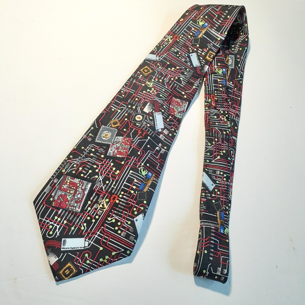 Smithsonian Institute Vintage Computer Necktie